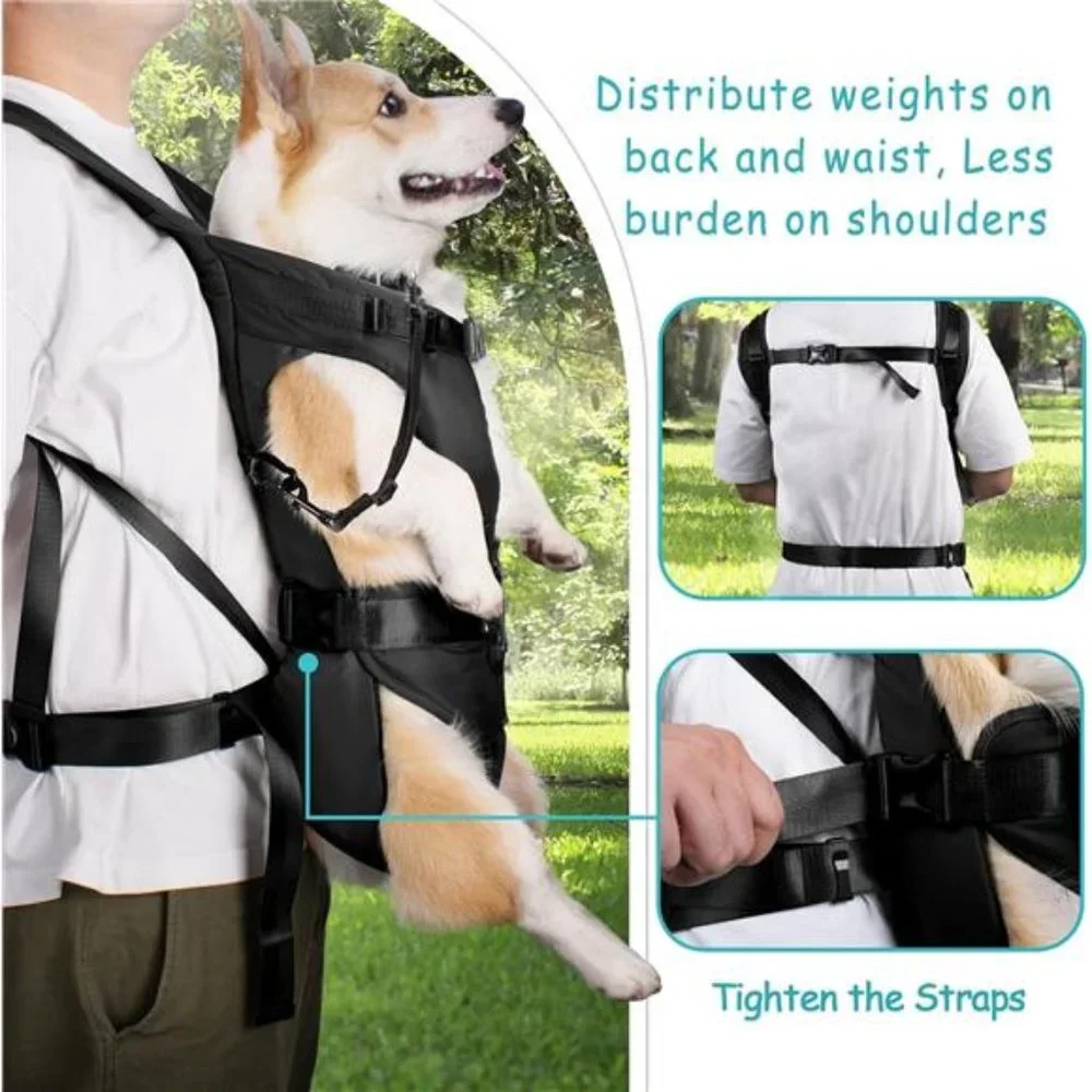 Pet Front Dog Carrier Backpacks,Adjustable DogBackpack Carrier,Legs Out Easy-fit